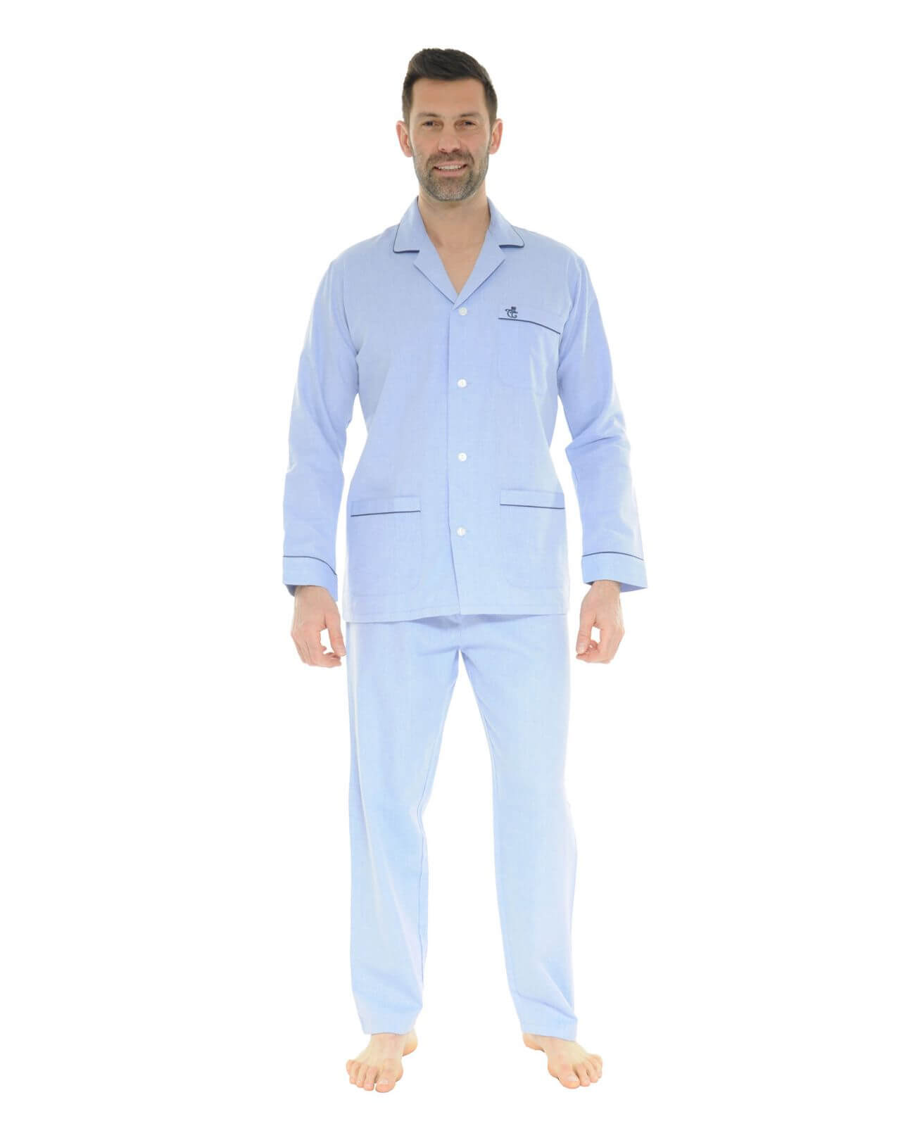 Pyjama long boutonné Homme, Modèle GABRIEL