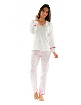 PYJAMA LONG BLANC LILY