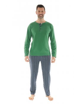 PYJAMA LONG VERT KALVIN 221392212