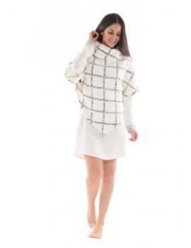 CAPE MAILLE BLANC LOUANE