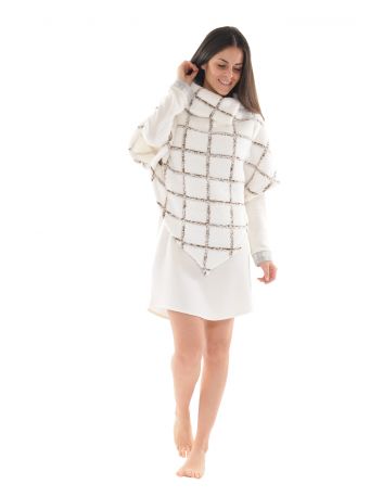 CAPE MAILLE BLANC LOUANE