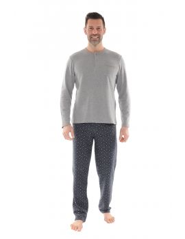 PYJAMA LONG GRIS KELIO