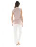 GILET COURT ROSE IDYLLE