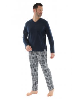 PYJAMA LONG HOMME BLEU JULIAN