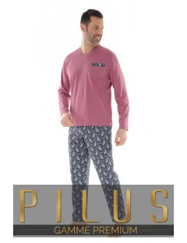 PYJAMA LONG HOMME BLEU JOCELYN