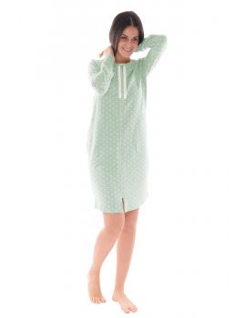 CHEMISE DE NUIT VERT LEONIE