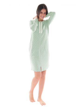 CHEMISE DE NUIT VERT LEONIE