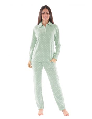 PYJAMA LONG VERT LEONIE